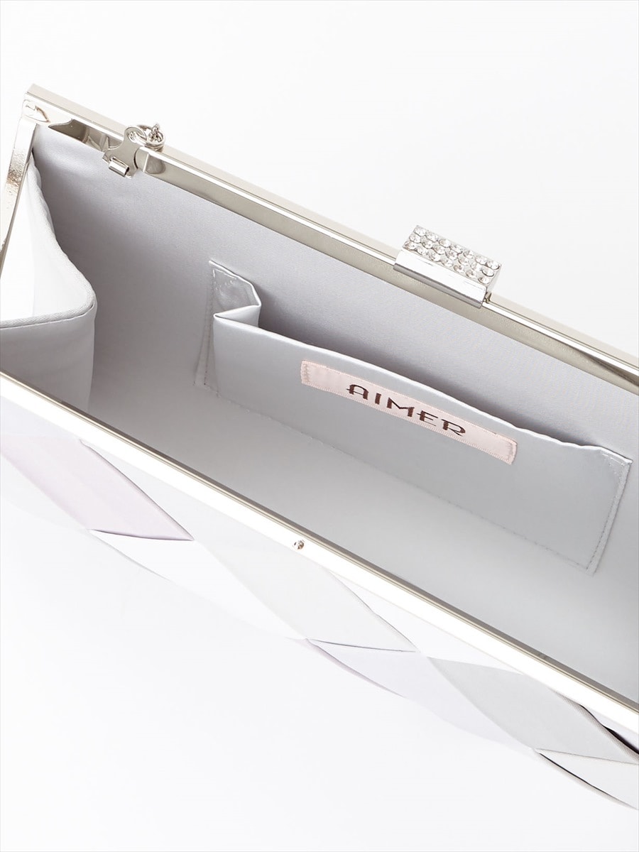 格子柄クラッチバッグ(FREE シルバー): AIMER | エメ ｜ミマツグループ