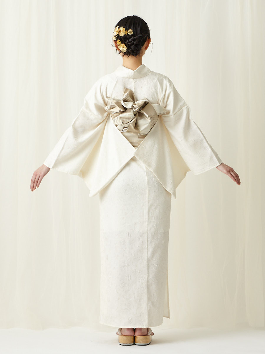 WEB限定】 シフォン浴衣(FREE オフホワイト): ふりふ ｜ミマツグループ