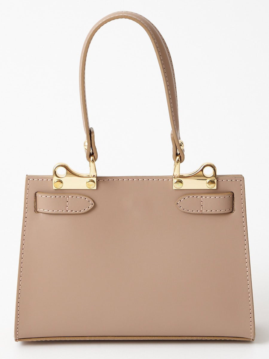 イタリアンレザー2WAYハンドル付きハンドバッグ(FREE ブラック