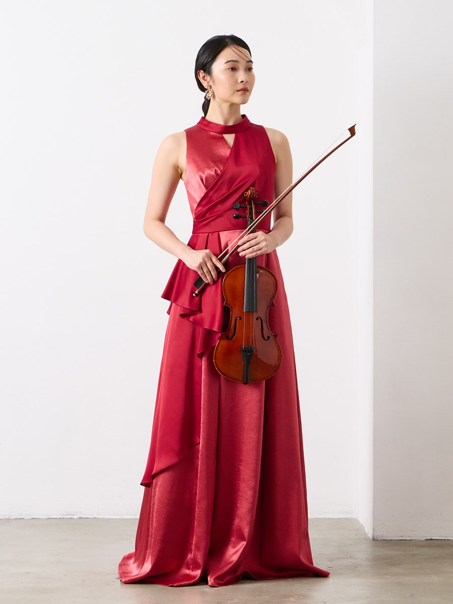 Duo/ダブルサテン切り替えドレス(M ブラック): AIMER | エメ ｜ミマツ