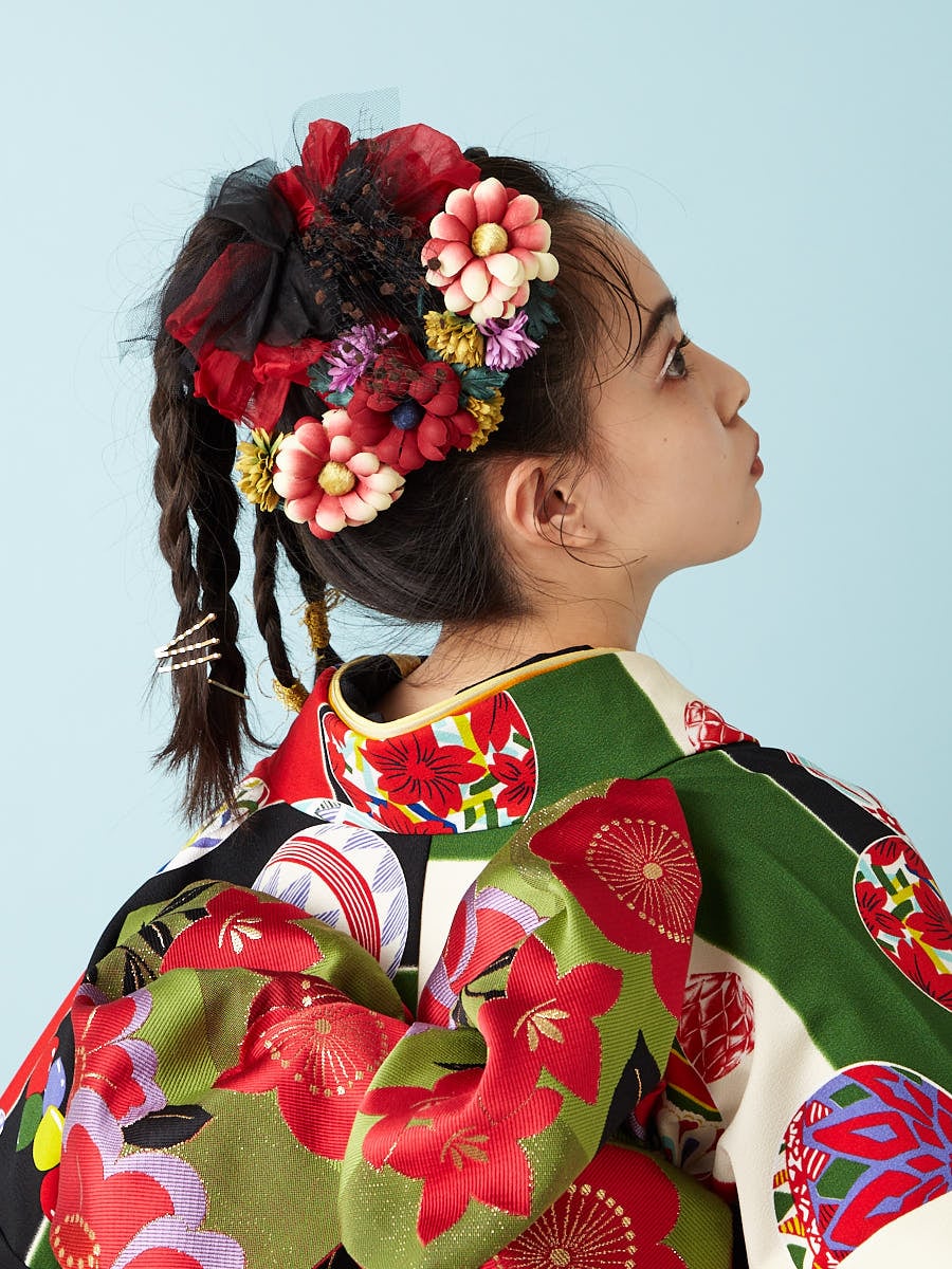 ラスト1点】まりぼんぼんかんざし(FREE ホワイト): ふりふ ｜ミマツ