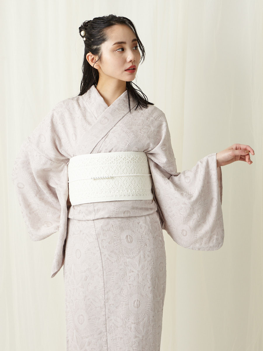 WEB限定】 シフォン浴衣(FREE オフホワイト): ふりふ ｜ミマツグループ