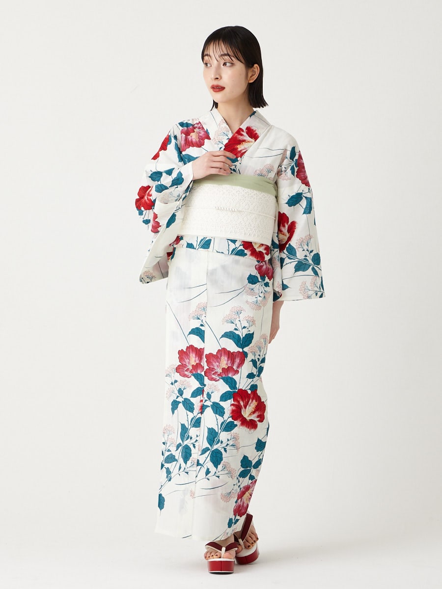 浴衣単品「 芙蓉 」(FREE レッド): ふりふ ｜ミマツグループオンライン
