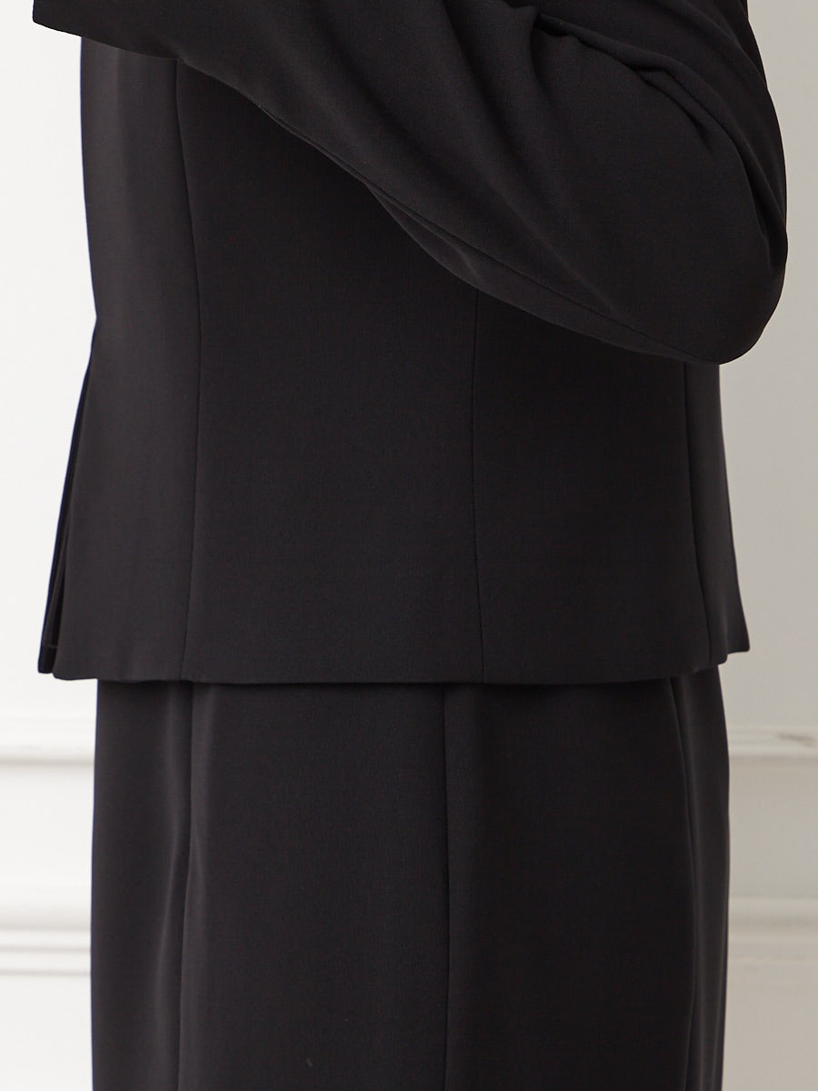 喪服・礼服】ブラックフォーマルアンサンブル（スタンドネック