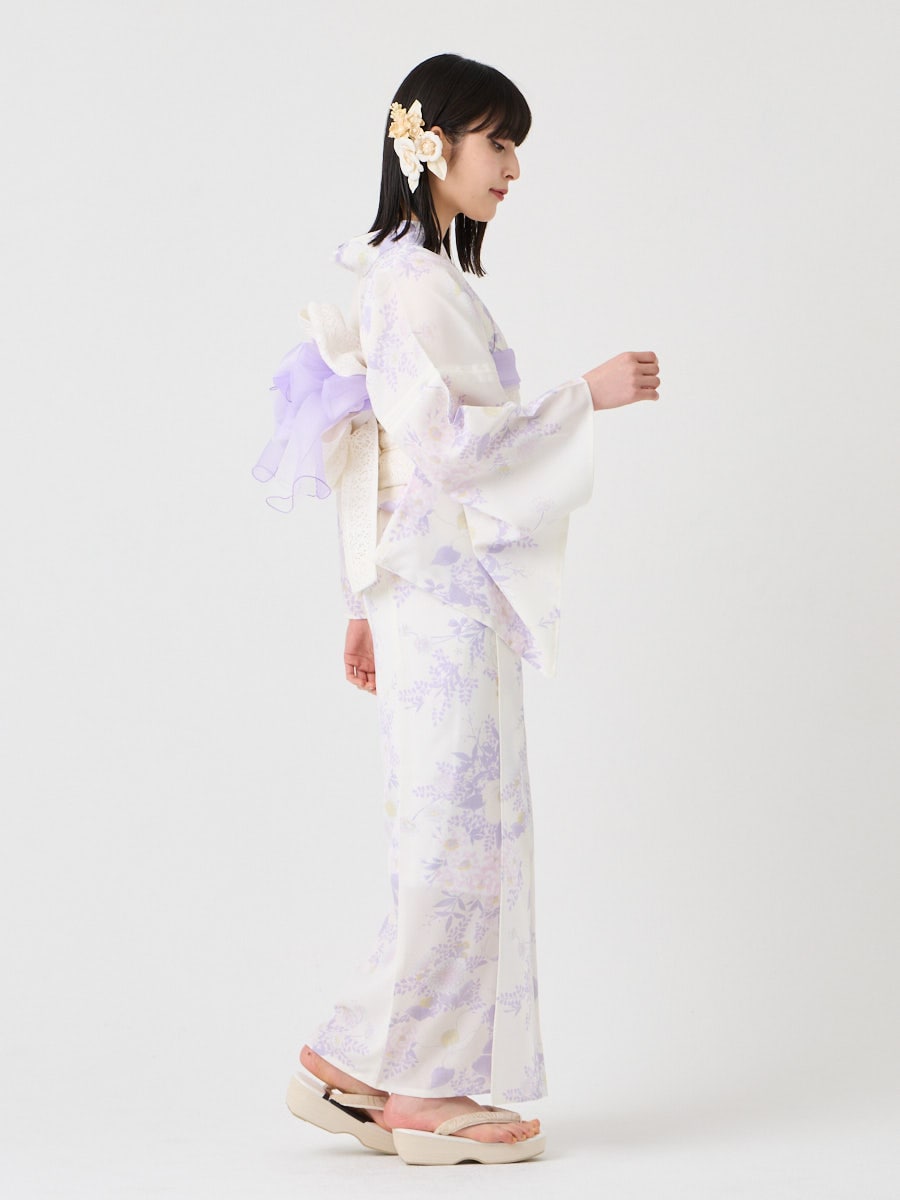 浴衣単品「 椿うさぎ 」(FREE ライラック): ふりふ ｜ミマツグループ