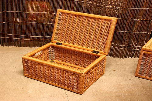 かご・バスケット・雑貨 - menui | 収納上手の蓋付きかご【ラタン ふた