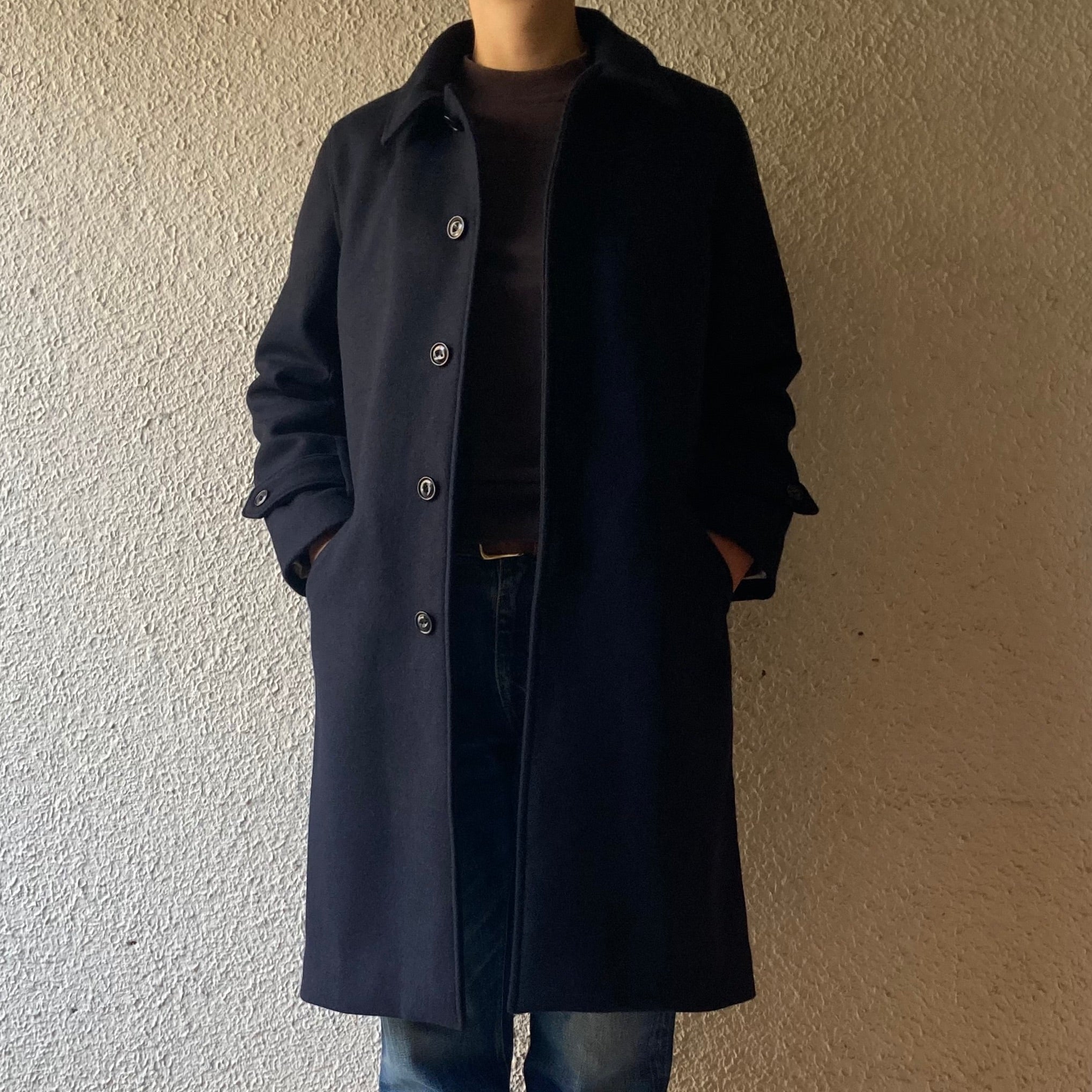 klause｜クロイゼ｜Bal Collar Coat (femme)｜Navy – Roundabout