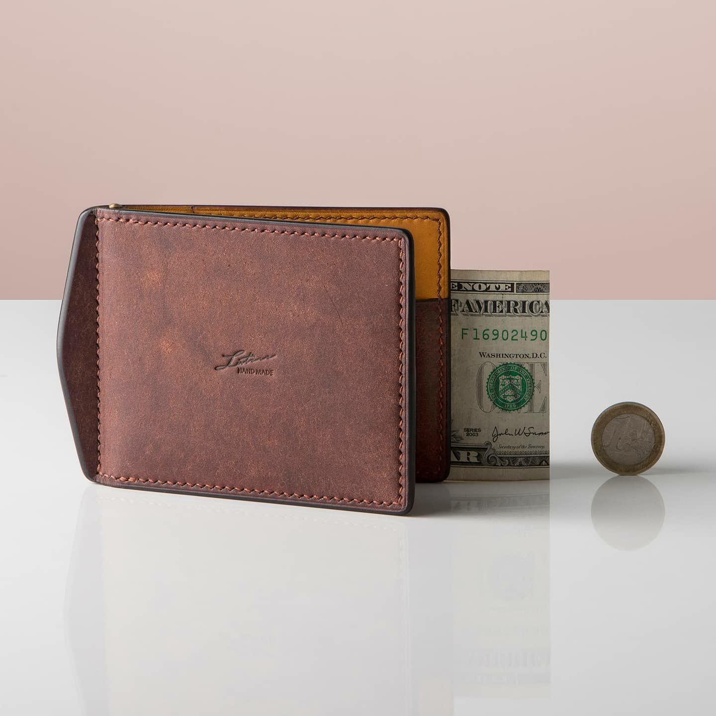 プエブロ × リスシオ マネークリップ（小銭入れ付） | 大人のバッグ