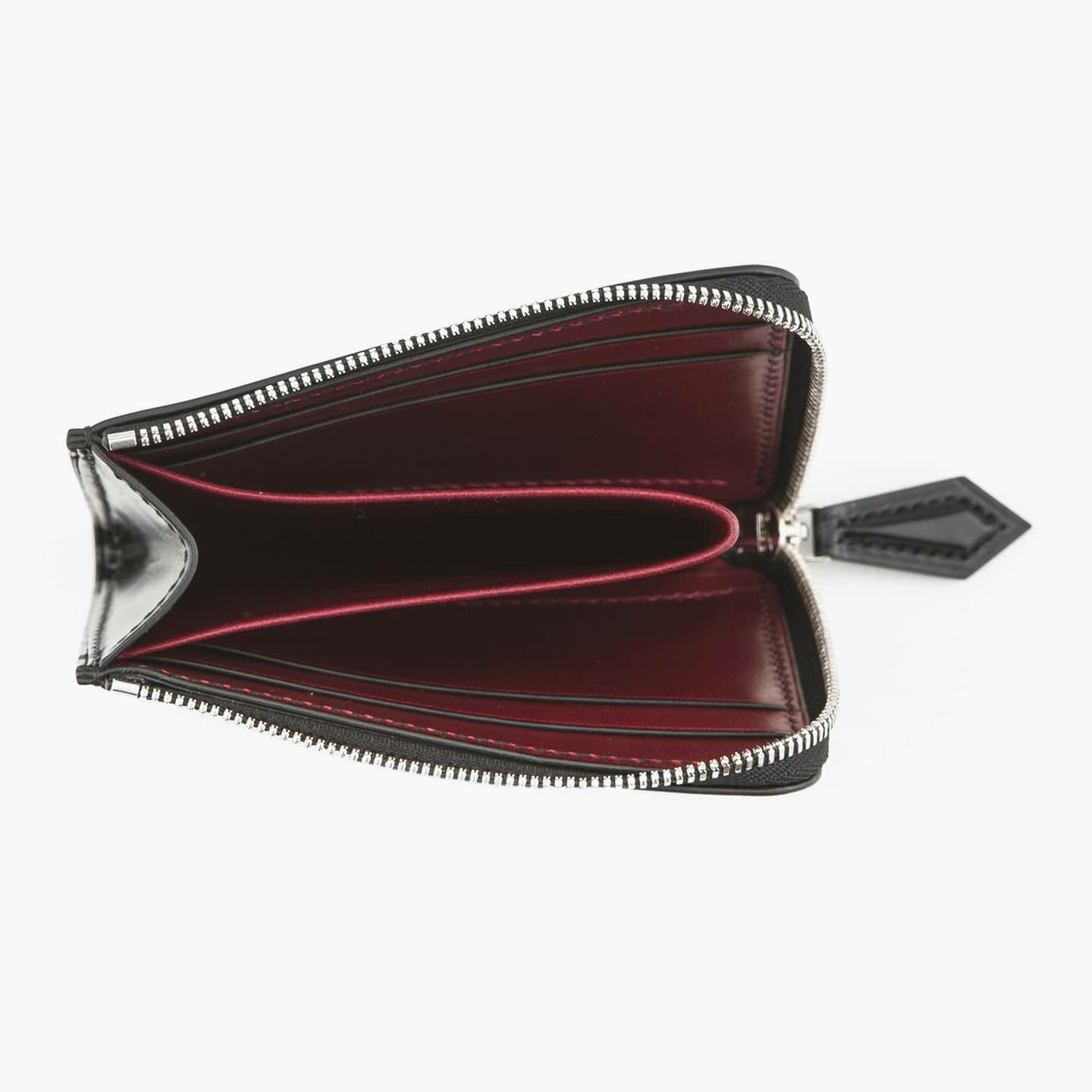 アニリン染めコードバン L字ジップハーフウォレット | 大人のバッグ