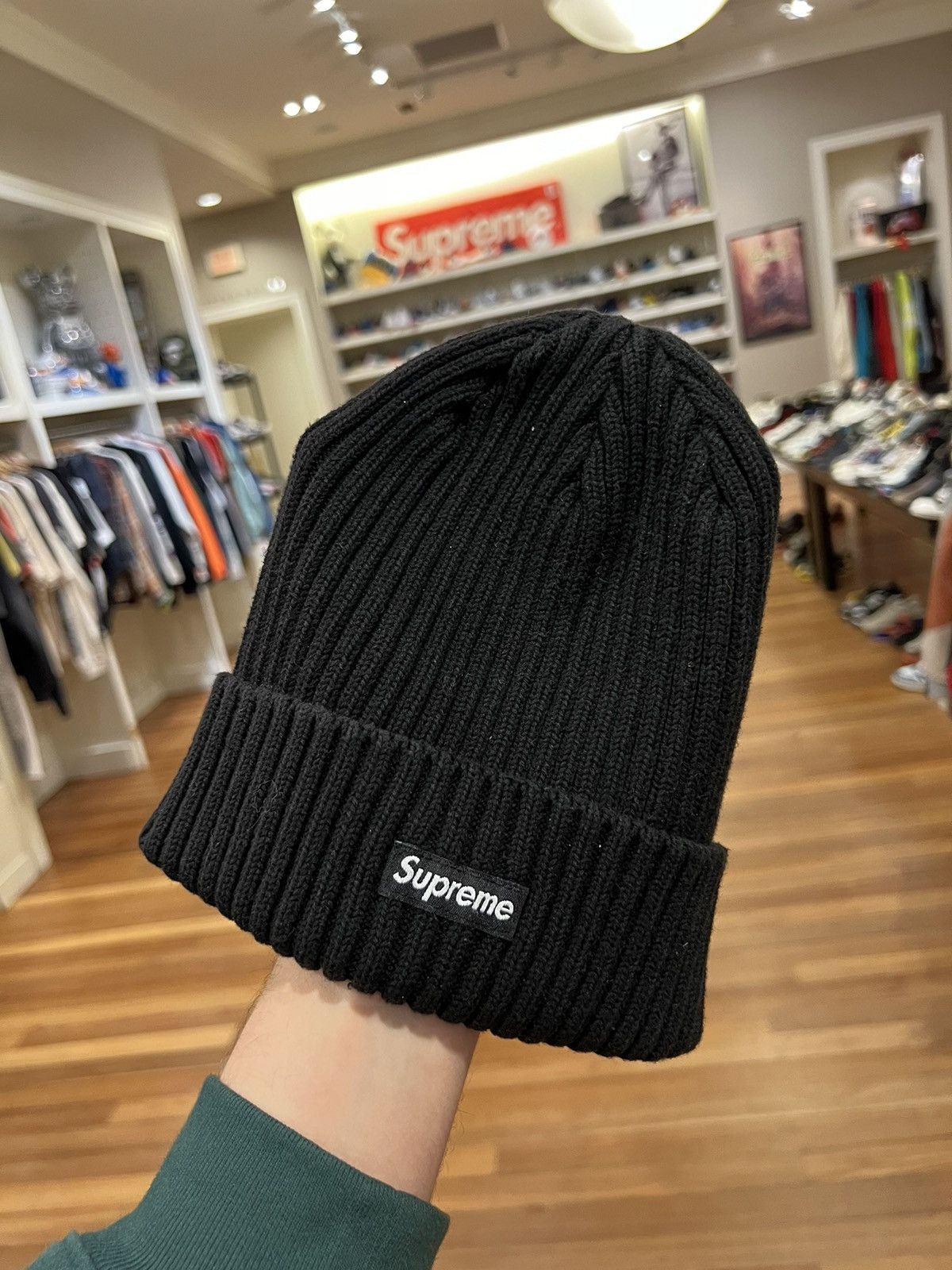 Supreme Supreme overdyed beanie black | Grailed