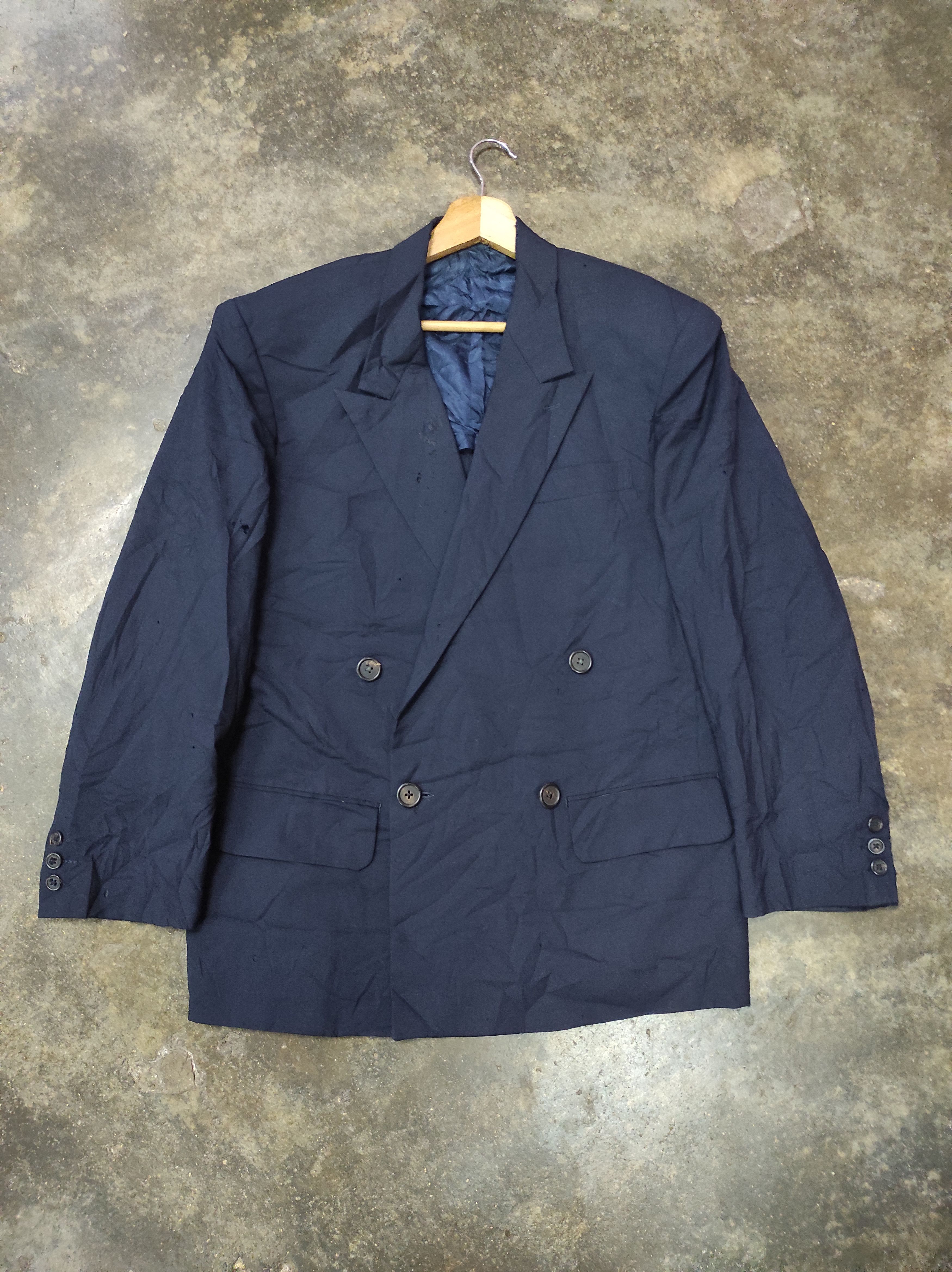 Yohji Yamamoto LQ YS FOR MEN VTG DOUBLE BREASTED BLAZER JACKET