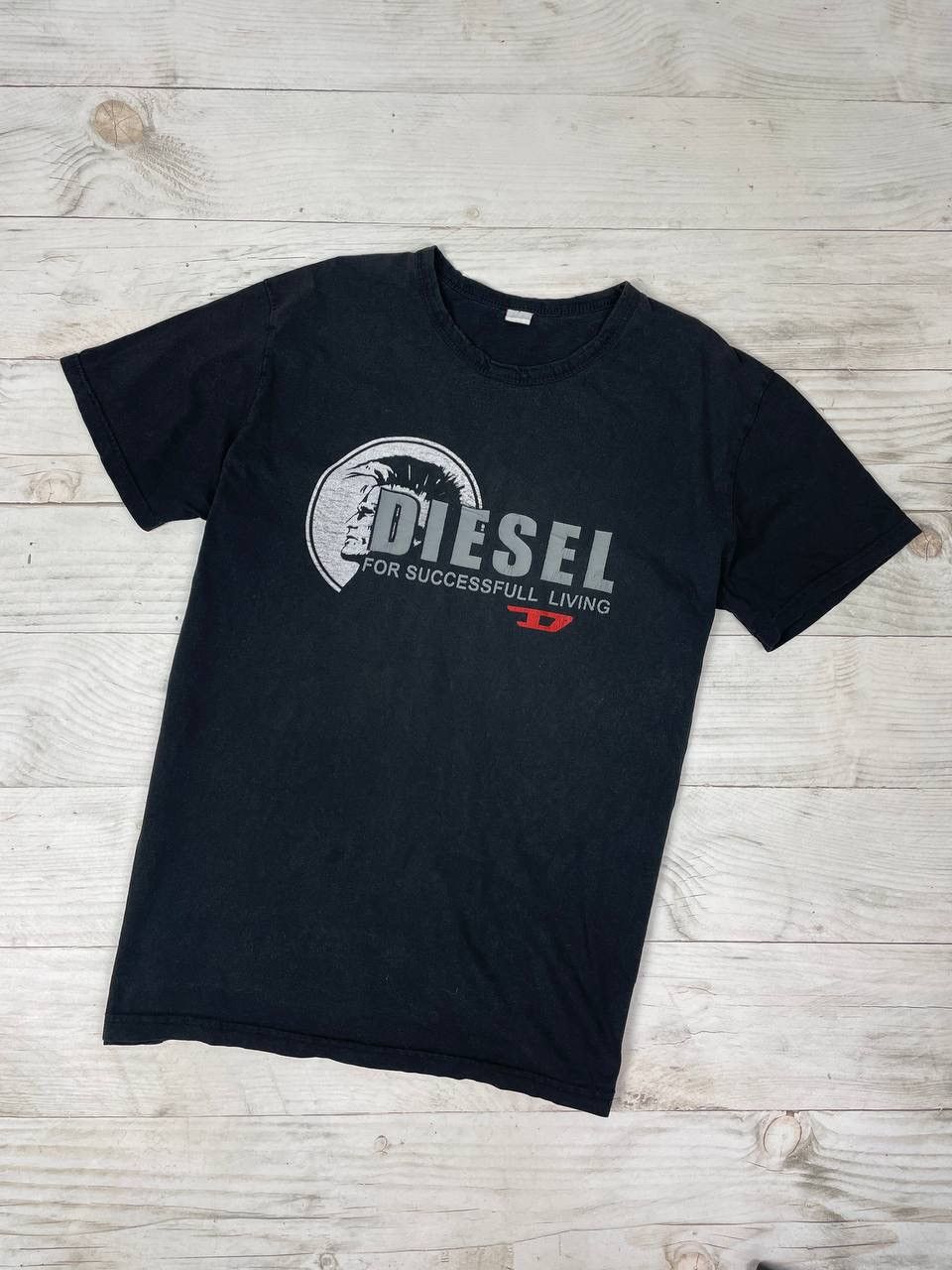 Diesel Vintage Diesel T-Shirt Big Logo Y2K Black 90s | Grailed