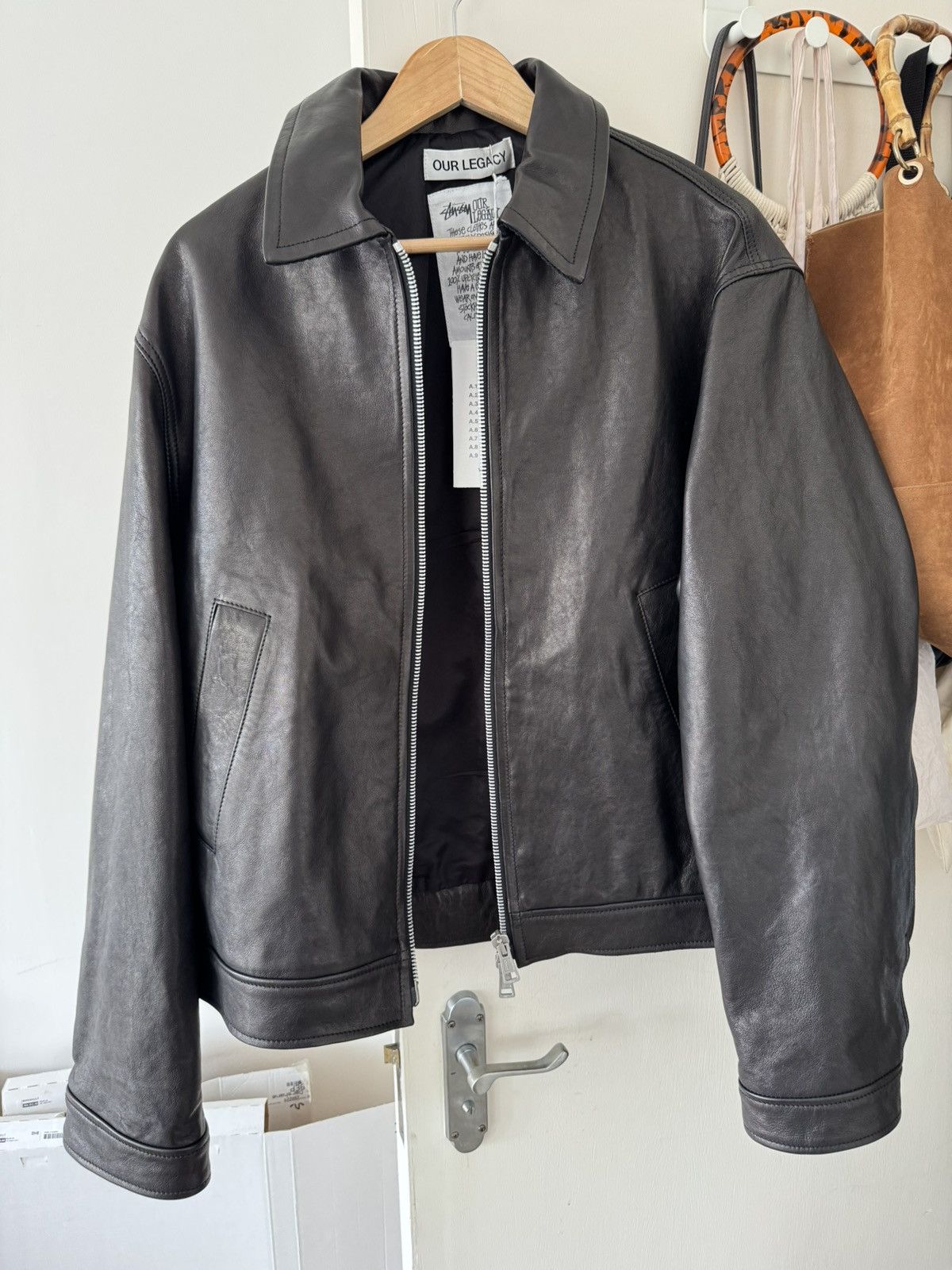 Our Legacy × Stussy Our Legacy x Stussy Workshop Leather Blouson