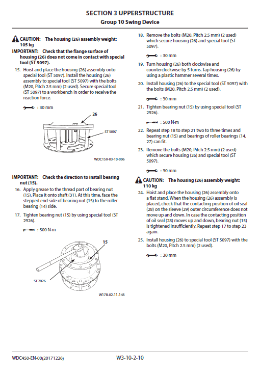 Hitachi ZX210-6, ZX210LC-6, ZX240N-6 Excavator Service Repair Manual
