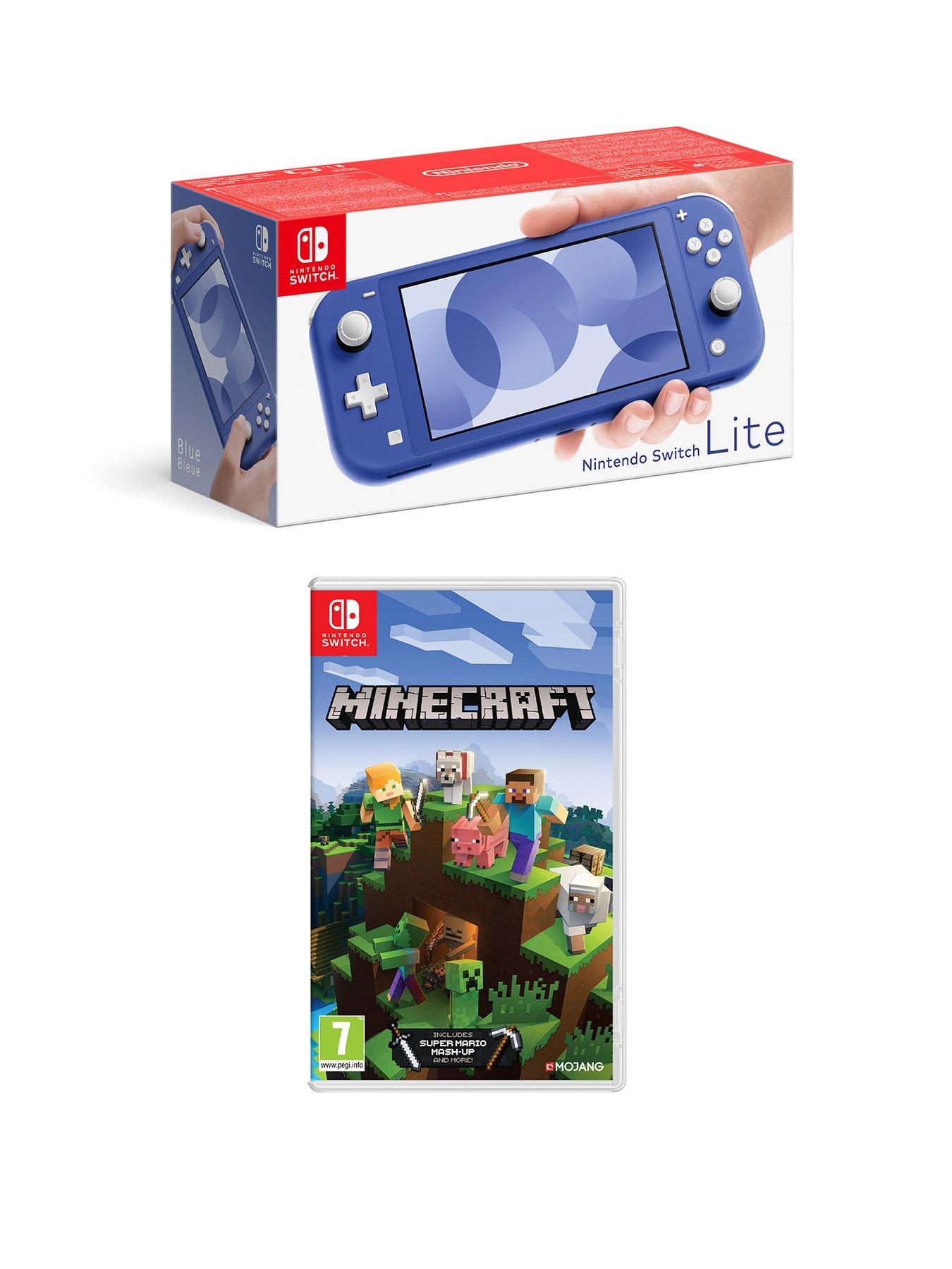 Nintendo Switch Lite Console with Minecraft & Mario Kart 8 | Very
