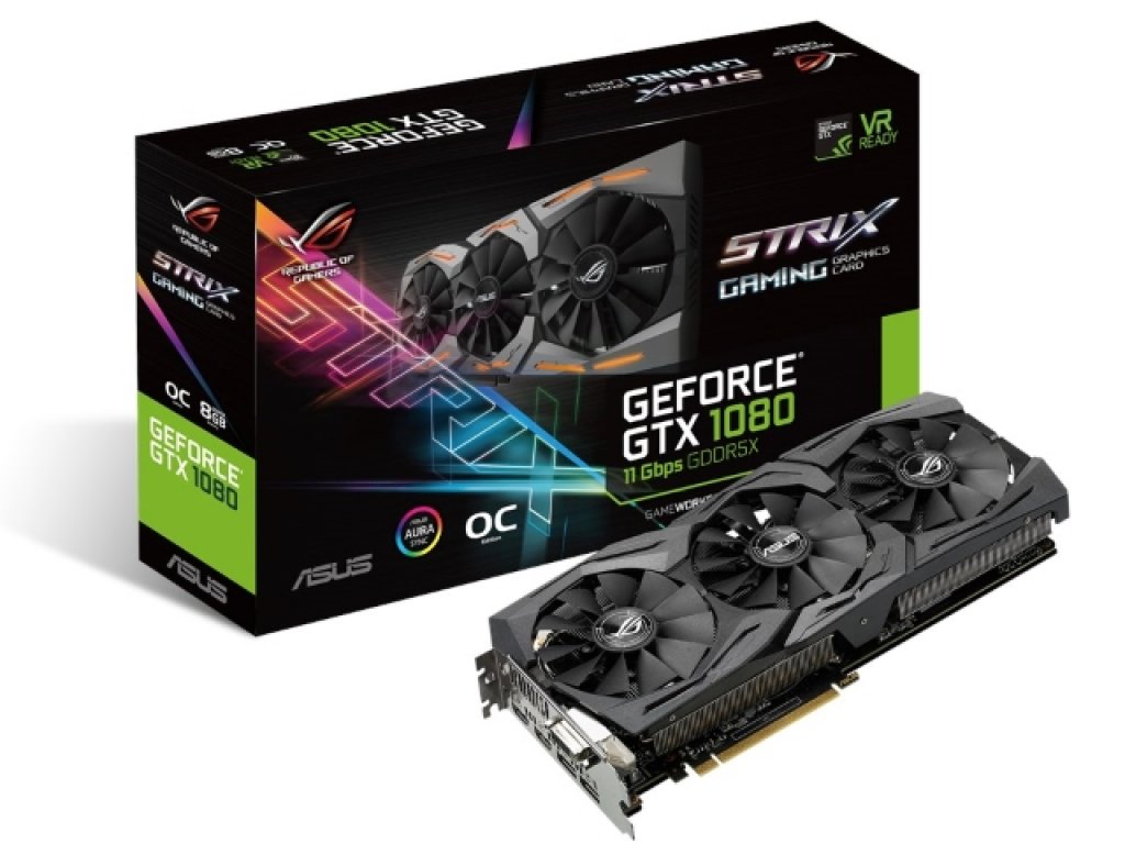 ASUSから11Gbps GDDR5XタイプのGTX 1080搭載カード「ROG-STRIX-GTX1080
