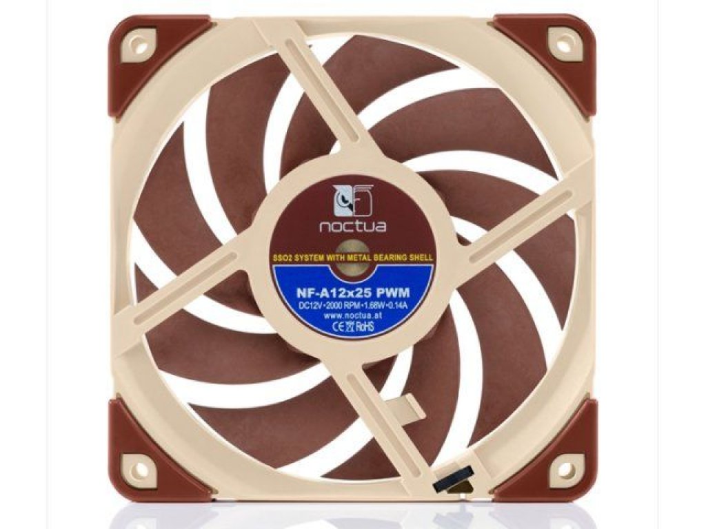 Noctua NF-A12x25 PWM 120x120x25mm, 2000rpm, 22.6dbA, 102.1m³/h