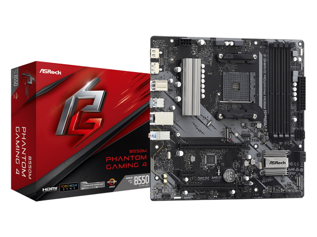 ASRock B550M Phantom Gaming 4 AMD 500シリーズ Socket AM4対応 AMD