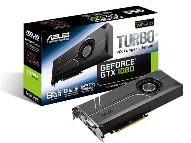 ASUS TURBO-GTX1080-8G Turbo シリーズ GeForce GTX 1080 8GB 256-bit
