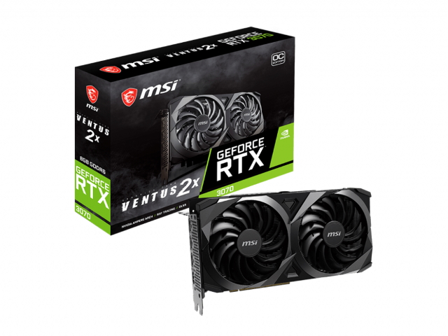 MSI GeForce RTX 3070 VENTUS 2X 8G OC LHR VENTUS GEFORCE RTX 3070