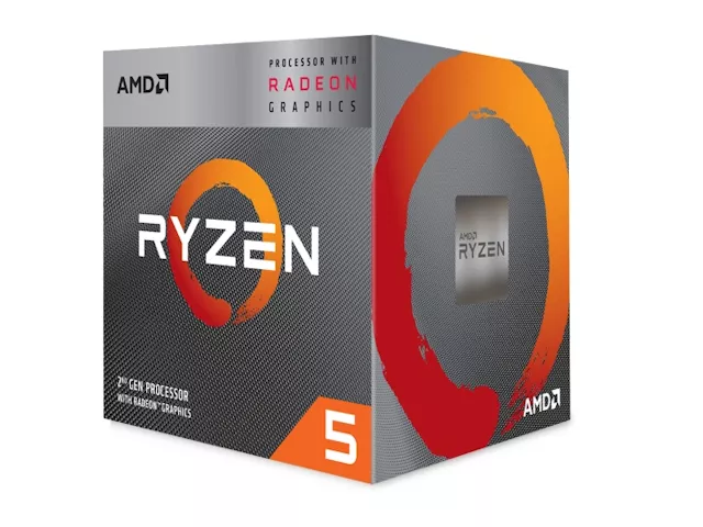 AMD Ryzen 5 2400G with Radeon RX Vega 11 Graphics BOX AMD Ryzen