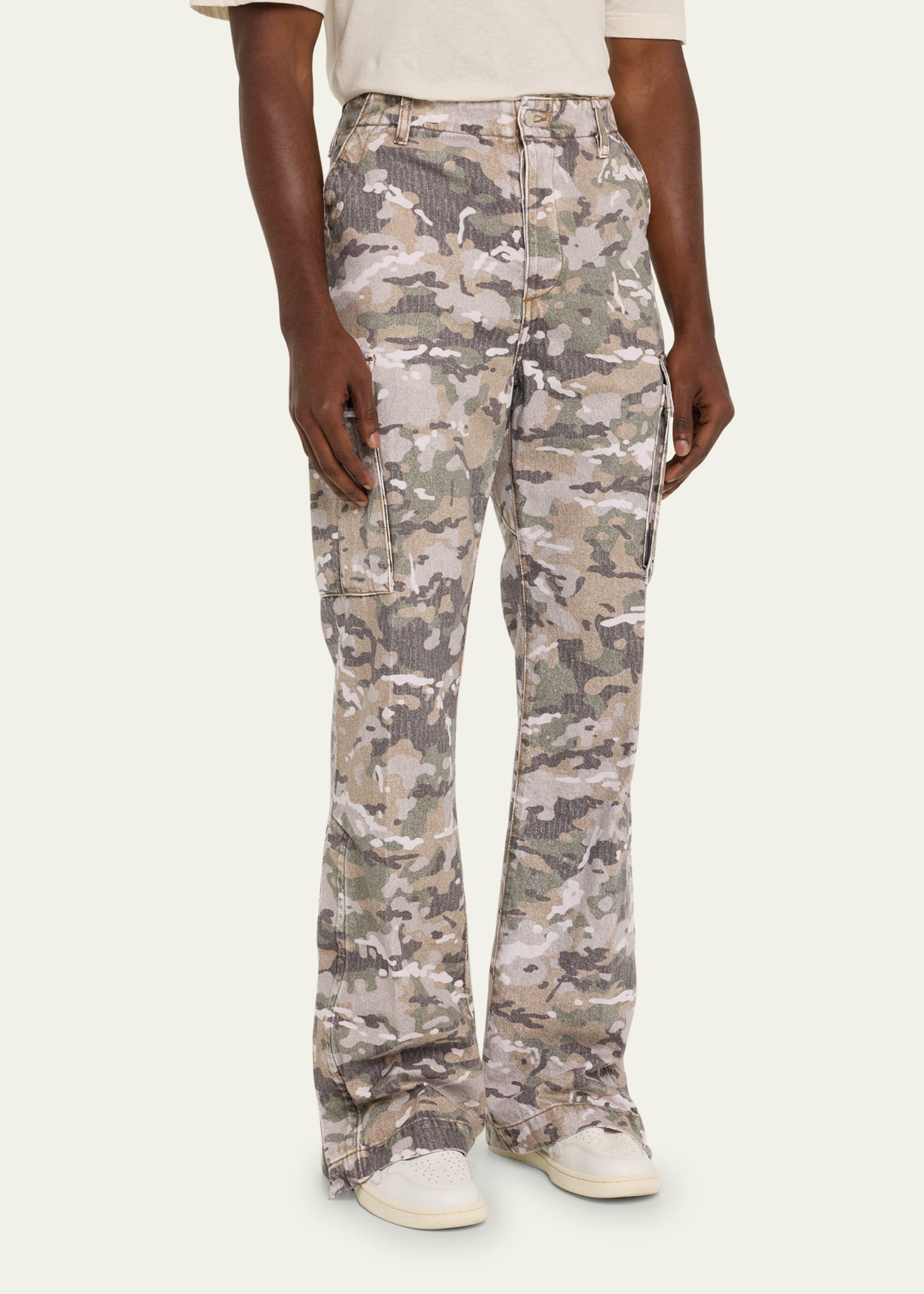 Amiri Men's Camo Kick Flare Cargo Pants - Bergdorf Goodman