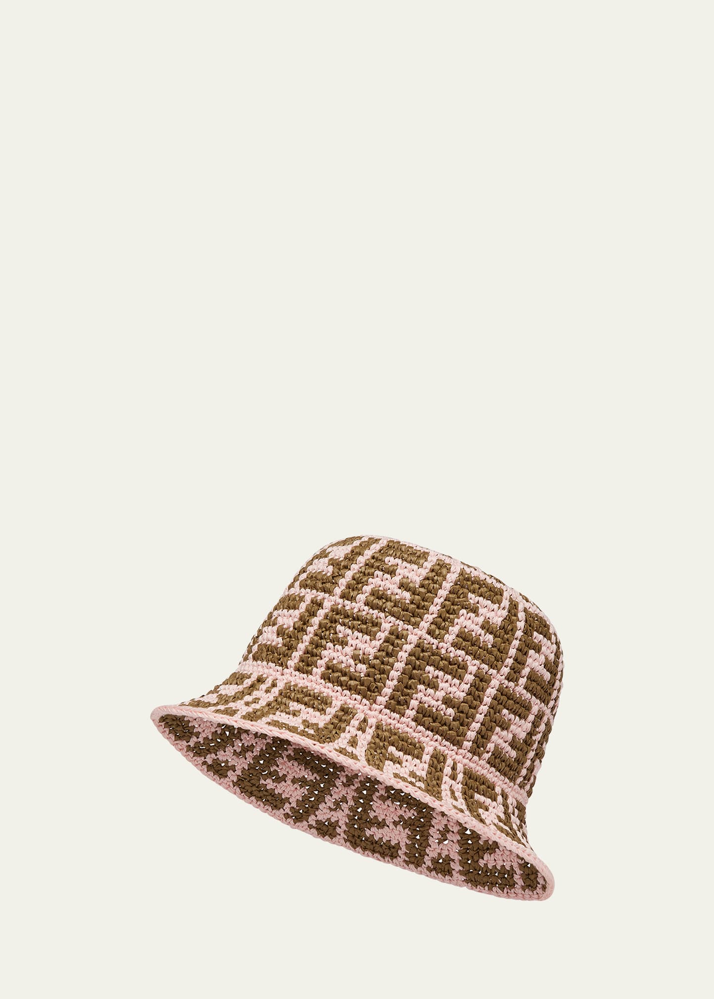 Fendi FF Woven Raffia Bucket Hat - Bergdorf Goodman
