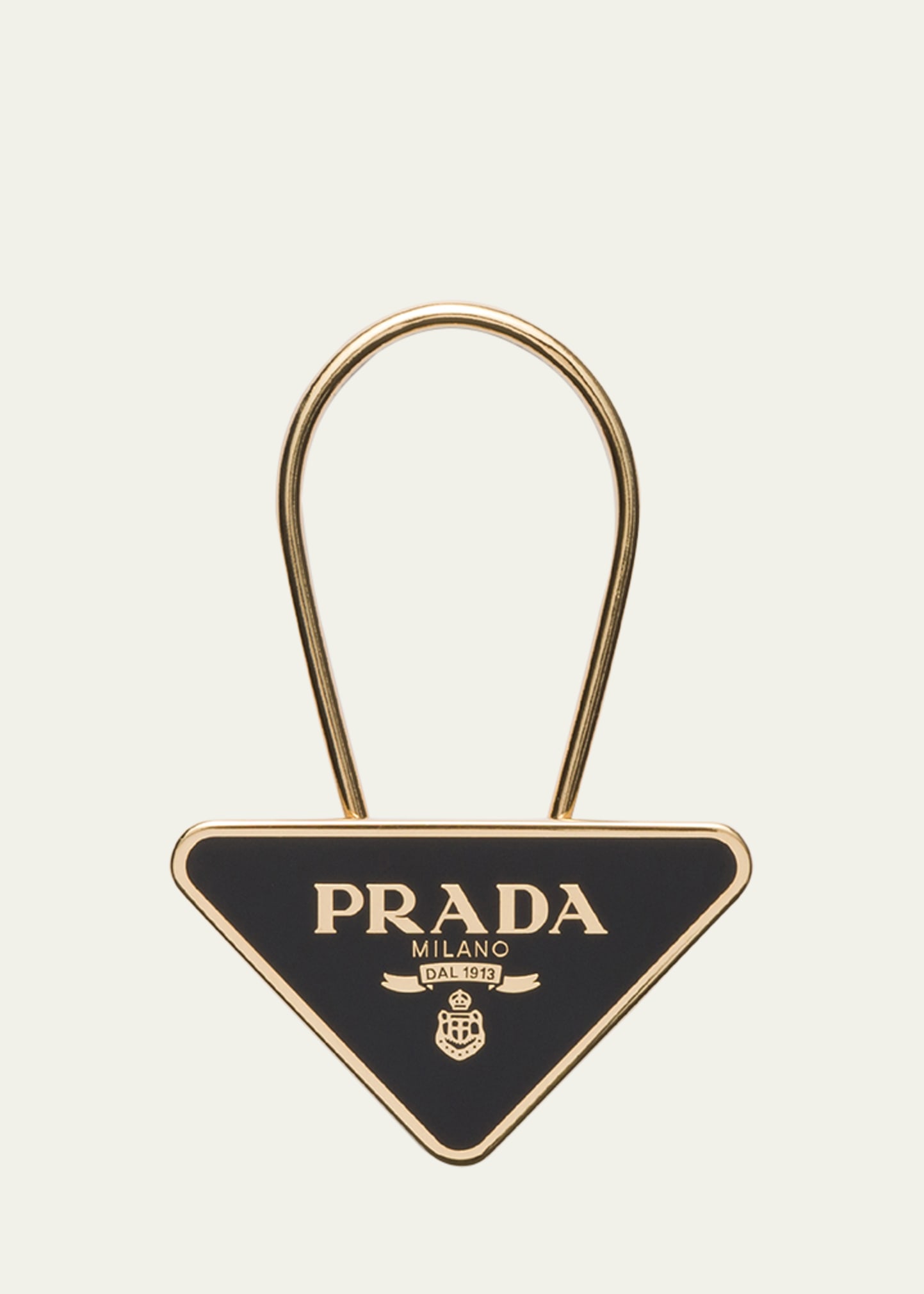 Prada Triangle Metal Keychain - Bergdorf Goodman