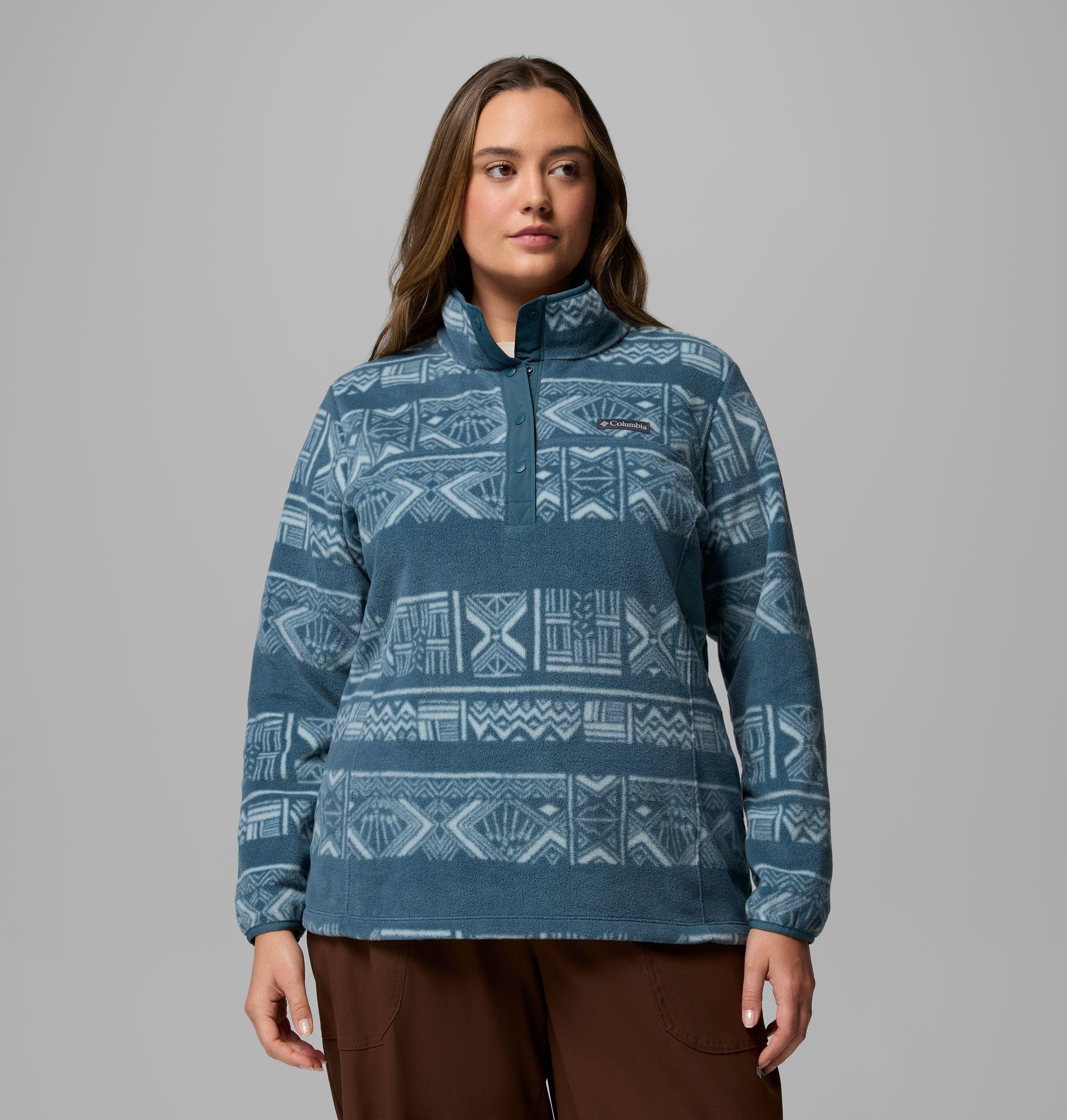 Women's Benton Springs Printed Half Snap Fleece Pullover - Plus
