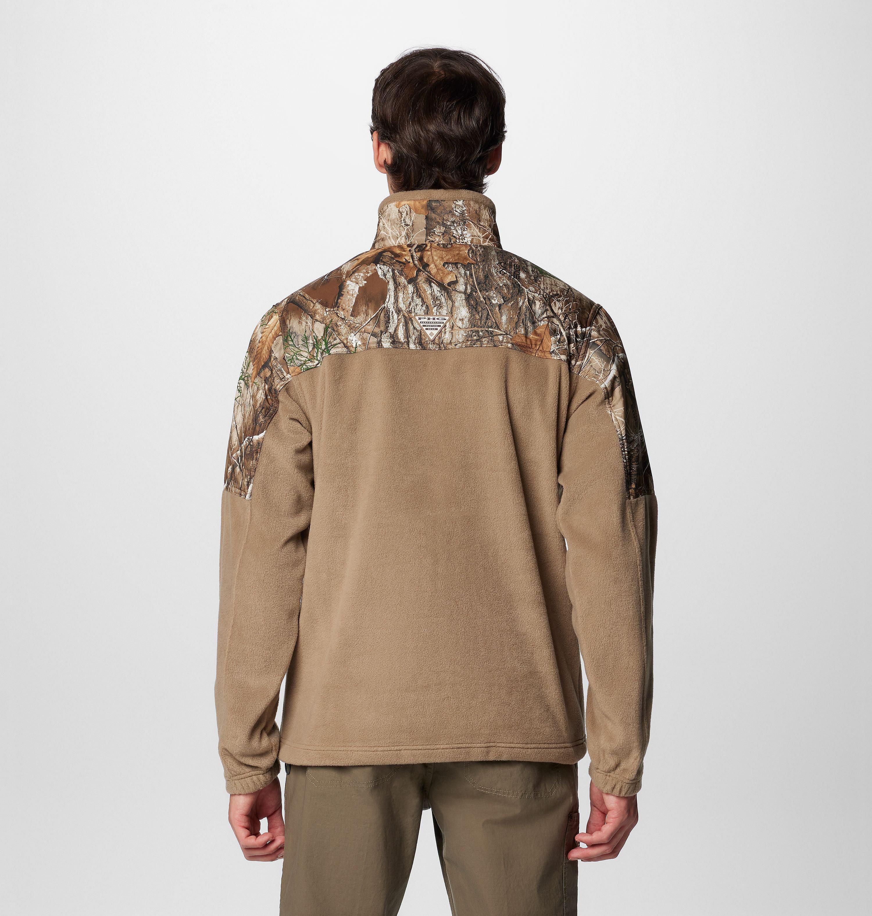 Men's PHG Fleece Overlay II Quarter Zip Fleece Pullover | Columbia