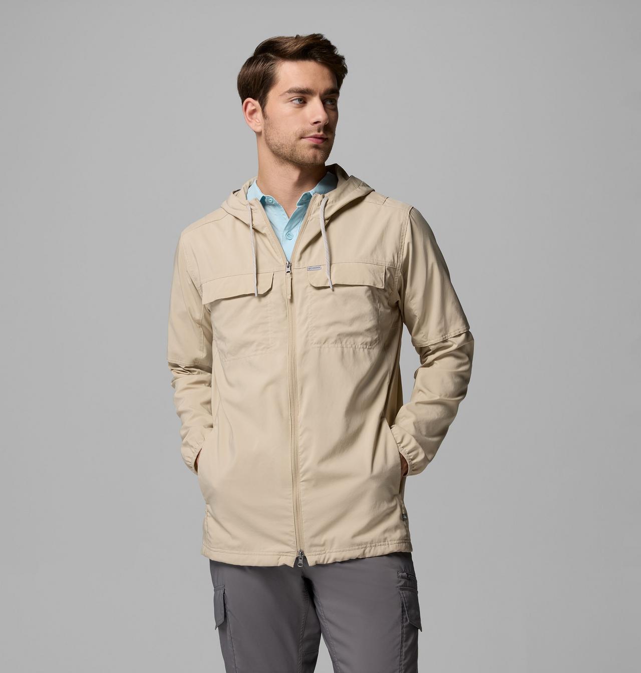 Men's Skien Valley Hooded Long Sleeve Shirt - Tall | Columbia
