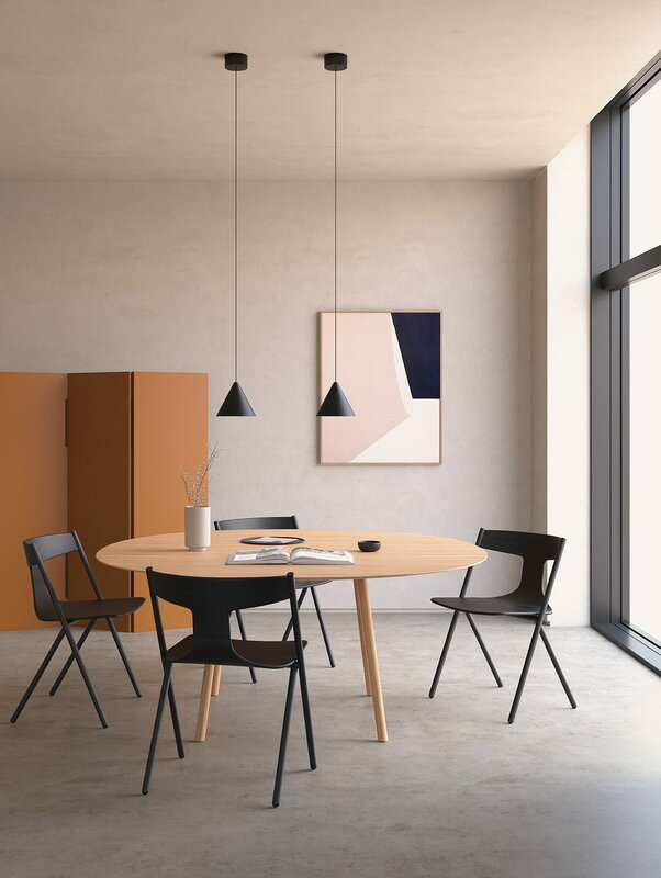Viccarbe Quadra chair, black - black oak | Finnish Design Shop