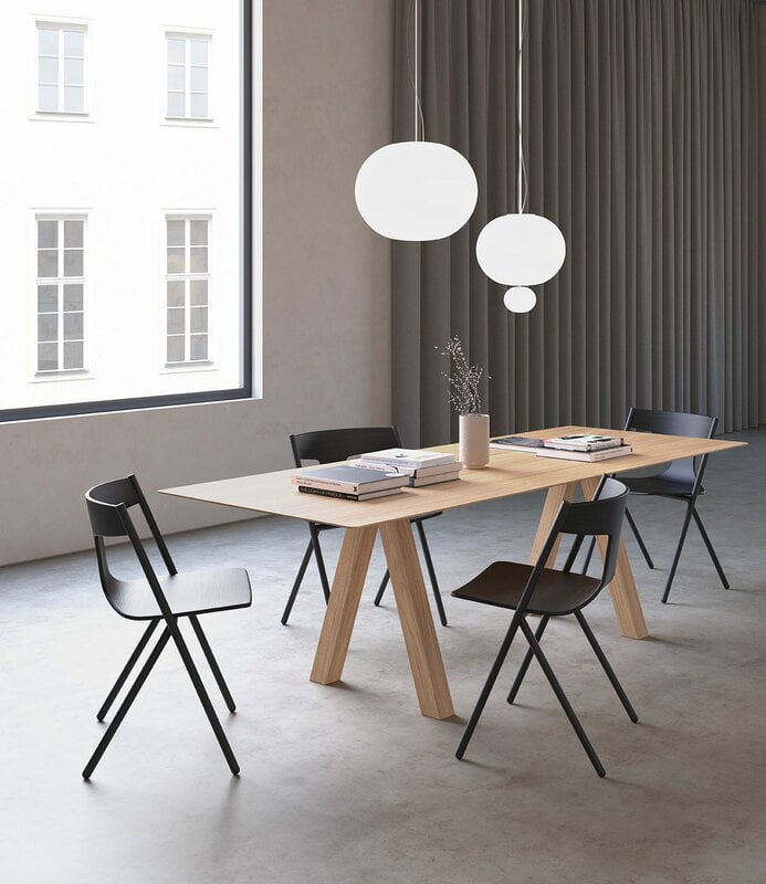 Viccarbe Quadra chair, black - black oak | Finnish Design Shop