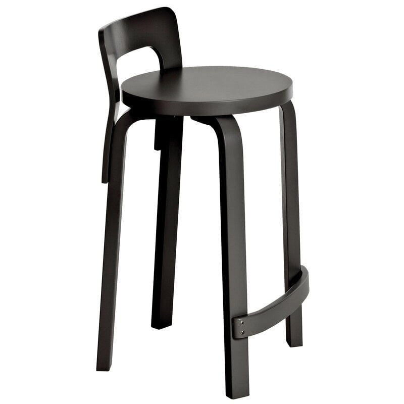 Artek Aalto high chair K65, black | Finnish Design Shop