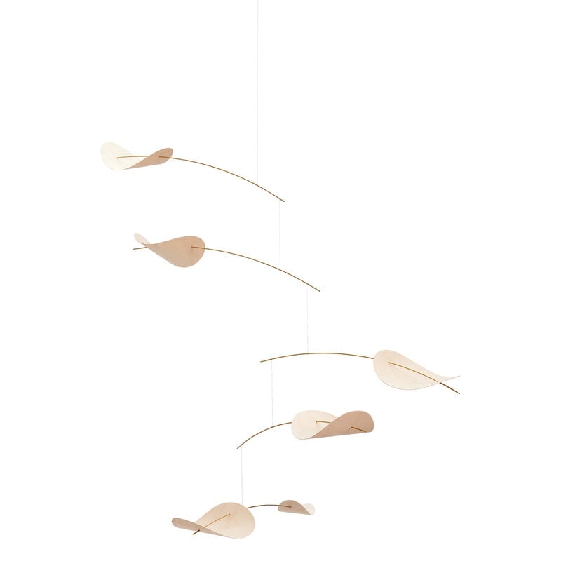 Flensted Mobiles Drifting Clouds mobile, natural | Finnish Design Shop