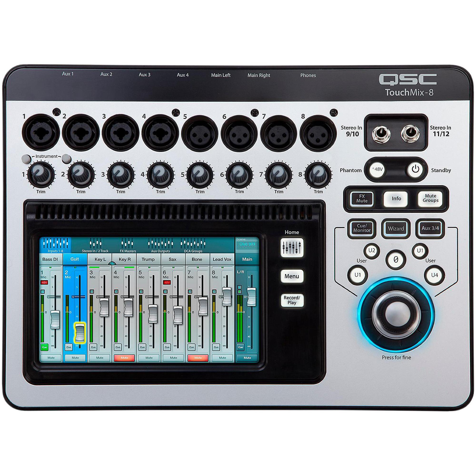 QSC TouchMix-8 8-Channel Compact Digital Mixer | Guitar Center