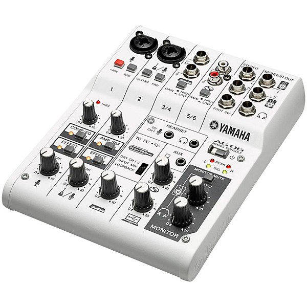Yamaha AG06 6-Channel Mixer/USB Interface for IOS/MAC/PC | Guitar