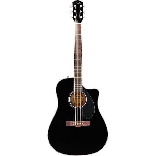 Fender CD-60SCE Dreadnought Acoustic-Electric Guitar Black