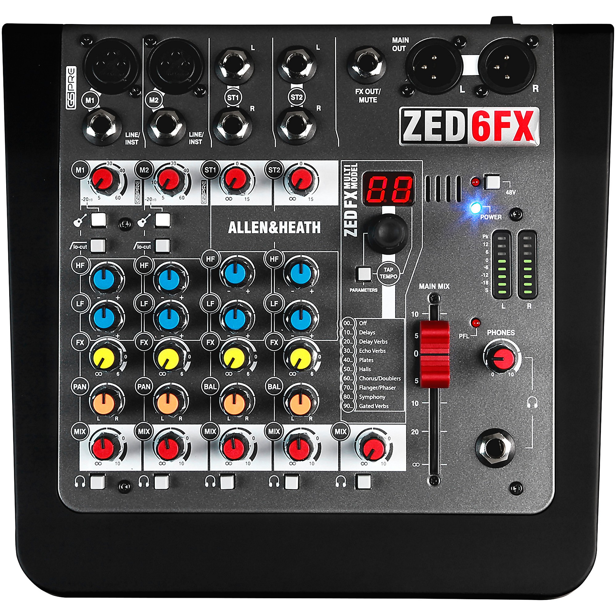 Allen & Heath ZED-6FX 6-Channel Mixer With FX | Guitar Center