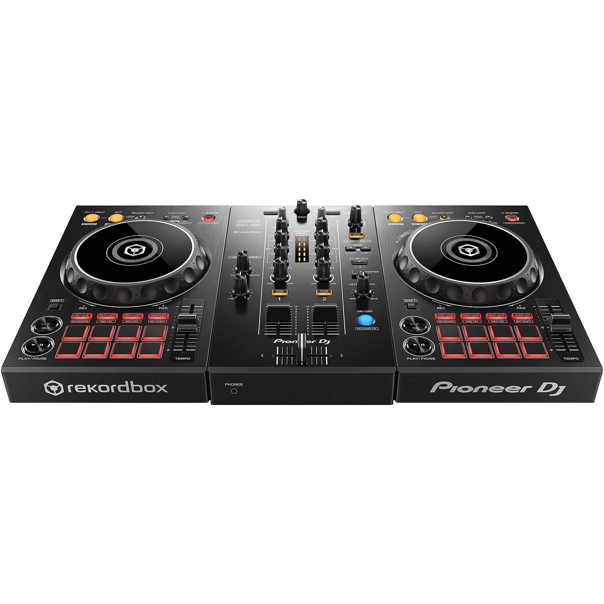 Pioneer DJ DDJ-400 Performance Controller with RB-DMX1 Lighting