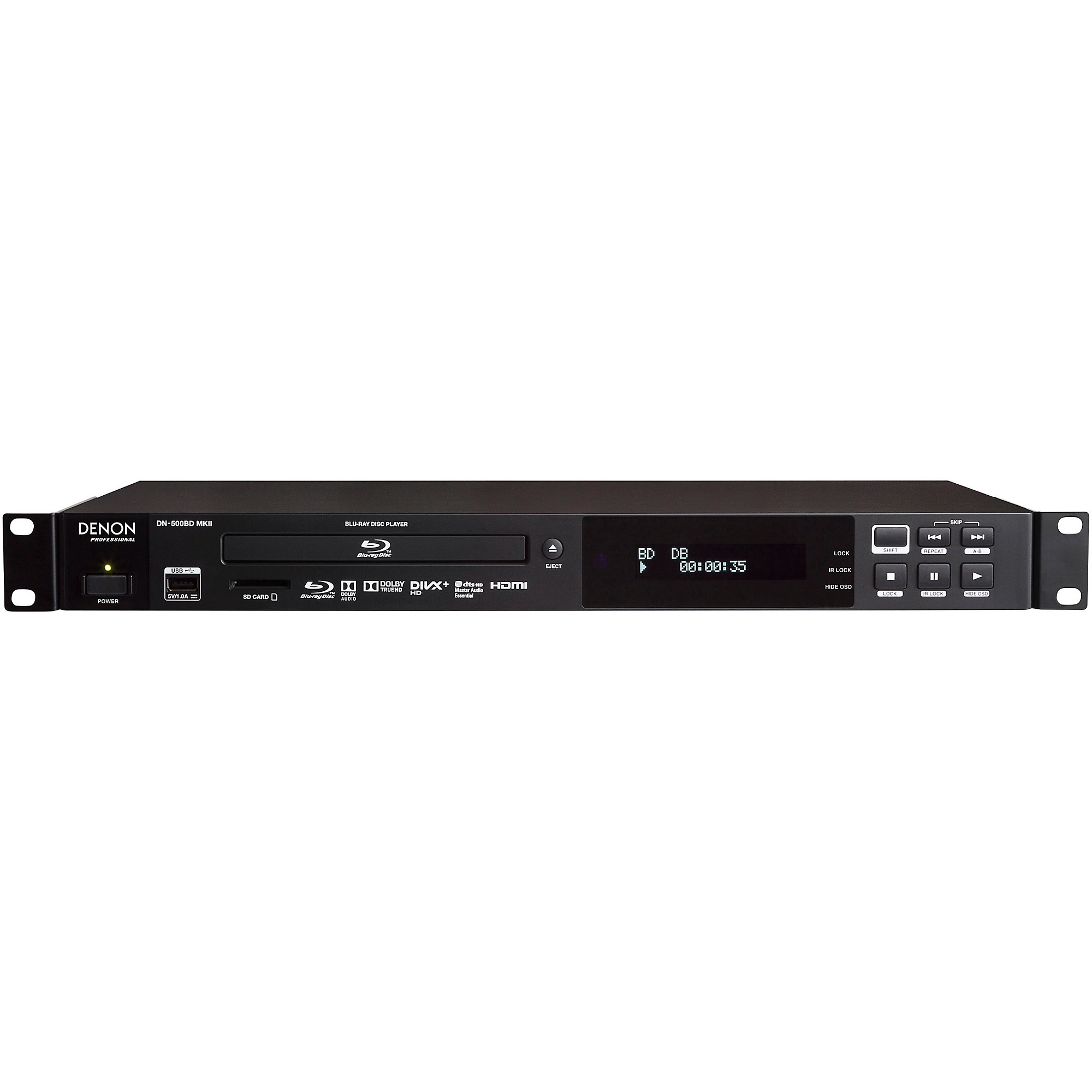 Open Box Denon Professional DN-500BD MKII Blu-Ray, DVD and CD/SD