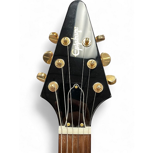 Used Epiphone Flying V Korina 1958 Black Solid Body Electric