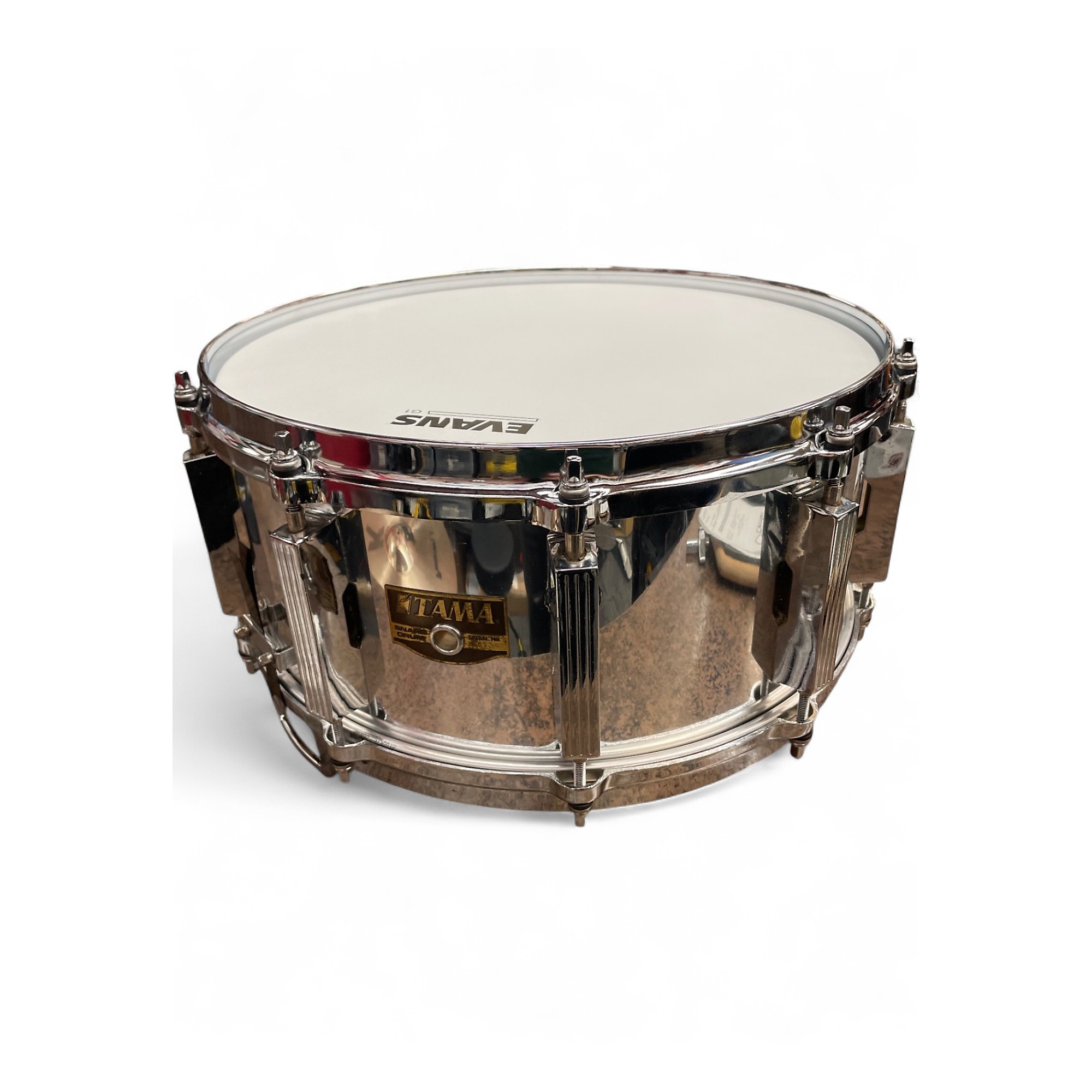 Used 1990s TAMA 6.5X14 Artwood Birch AW206 Snare Chrome Over Wood