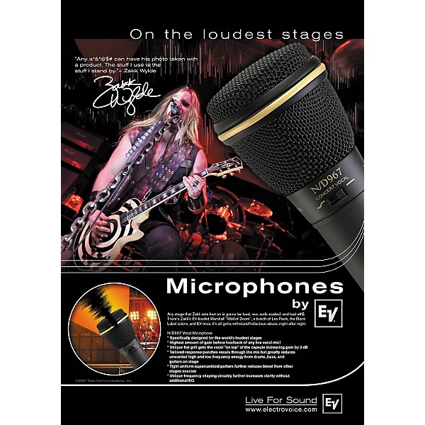 Electro-Voice N/D967 Dynamic Vocal Performance Microphone | Guitar