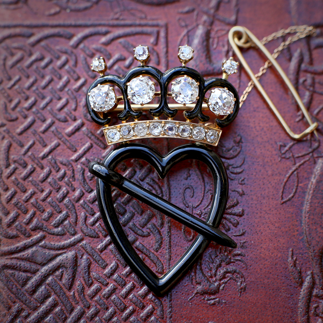 Victorian Luckenbooth Brooch by Jaques and Marcus — Heart of