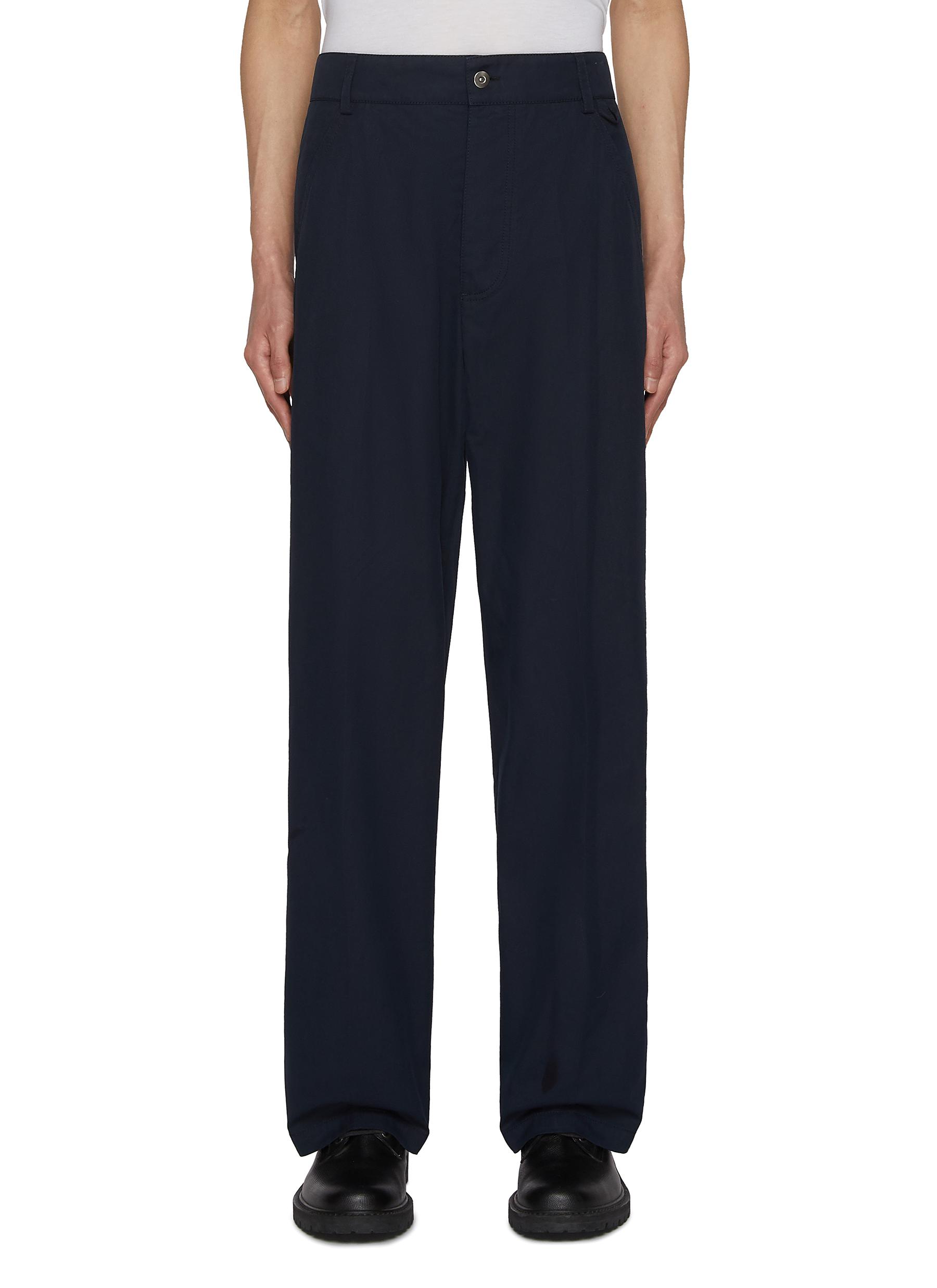 BOTTEGA VENETA | Backstrap Detail Cotton Twill Pants | Men | Lane