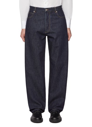 BOTTEGA VENETA | Backstrap Detail Cotton Twill Pants | Men | Lane