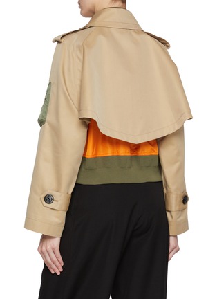 SACAI | Two Toned Layered Short Trench Jacket | Women | Lane Crawford