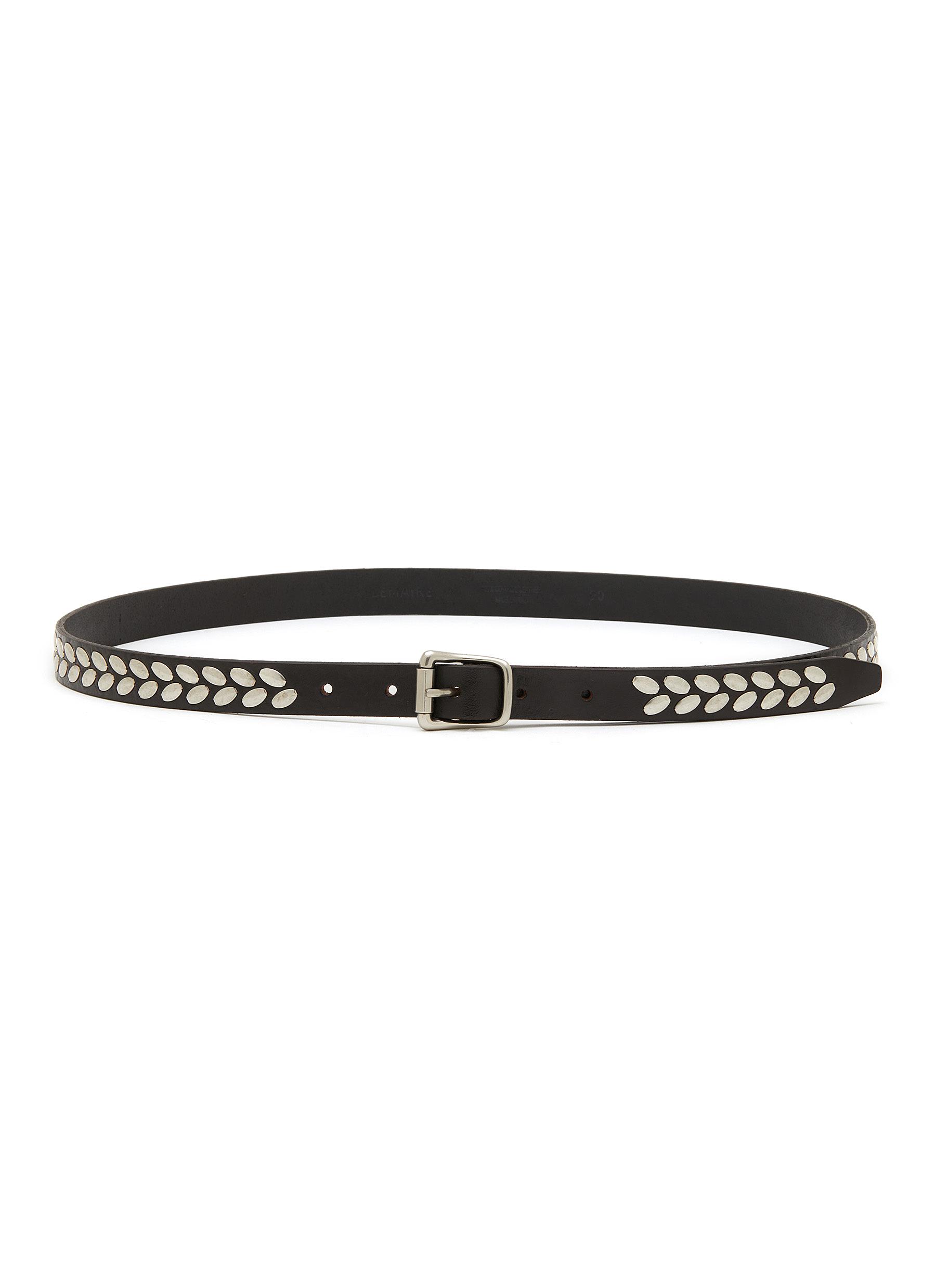 LEMAIRE | Almond Stud Leather Belt | Women | Lane Crawford