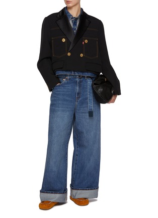 SACAI | x Levi's Double Breasted Matelassé Twill Jacket | Women